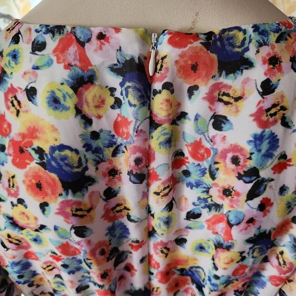 Tahari Multicolor Floral Wrap Dress - Picture 7 of 16